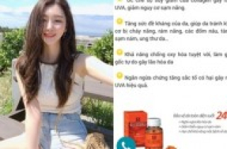 Viên uống chống nắng rao bán với công dụng \