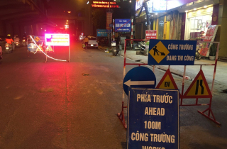 Phân luồng phương tiện để cải tạo lại đường Nguyễn Trãi