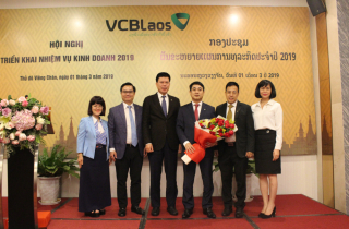 Vietcombank Lào tổ chức Hội nghị triển khai nhiệm vụ kinh doanh năm 2019