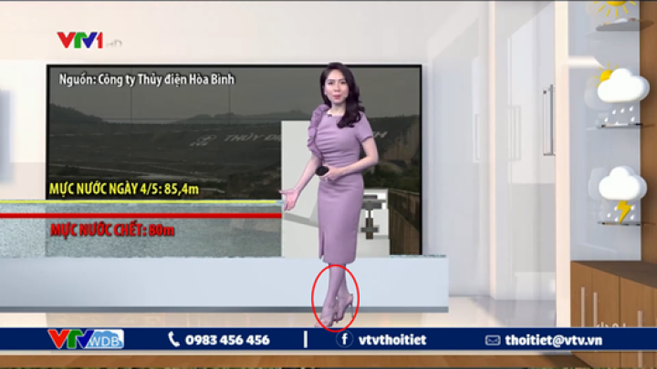 Lỗi kỹ thuật khiến MC dự báo thời tiết kỳ cựu của VTV 