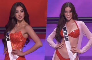 Khánh Vân tỏa sáng ở bán kết Miss Universe