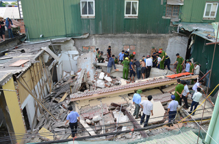 Nạn nhân vụ sập nhà hai tầng ở Hà Tĩnh đã tử vong