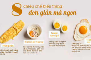 Cách làm 8 món trứng gà cơ bản