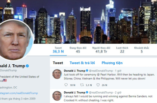 Twitter của Tổng thống Trump bị vô hiệu hóa 11 phút