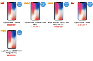 iPhone X xách tay liên tục giảm giá