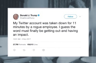 Lộ diện thủ phạm cố tình khóa tài khoản Twitter của TT Trump