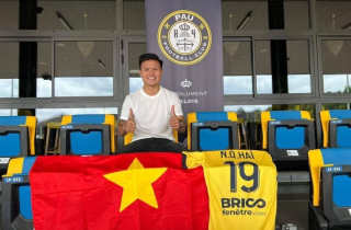 Quang Hải hoàn tất hợp đồng với Pau FC, mang áo số 19