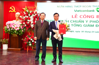Bổ nhiệm ông Nguyễn Thanh Tùng làm Tổng Giám đốc Vietcombank