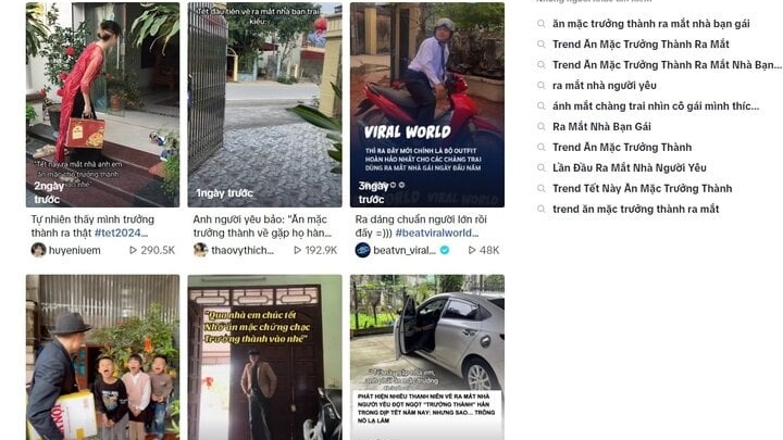 Trend 'ăn mặc trưởng thành ra mắt nhà người yêu' sốt trên TikTok