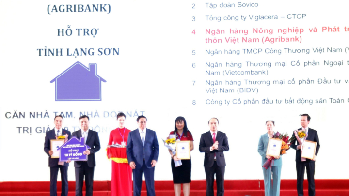 Agribank tài trợ 10 tỷ đồng xây dựng 200 căn nhà cho hộ nghèo tại tỉnh Lạng Sơn