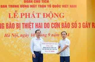 Danh sách sao kê hơn 12.000 trang ủng hộ đồng bào thiệt hại do bão số 3