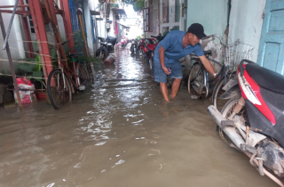 Nước sông Đồng Nai dâng cao gây nguy cơ ngập lụt trên diện rộng