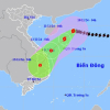 Bão số 7 mạnh cấp 14, hướng về vùng biển Quảng Trị đến Quảng Ngãi