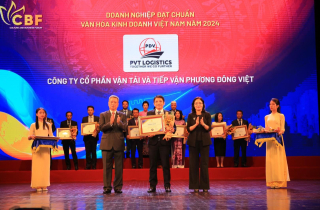 PVT Logistics vinh dự đạt chuẩn Văn hóa kinh doanh Việt Nam năm 2024