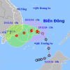 Biển Đông đón bão số 10, hướng về vùng biển Phú Yên đến Bà Rịa - Vũng Tàu