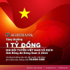 Agribank sẽ trao thưởng 1 tỷ đồng khi Đội tuyển nam Việt Nam vô địch