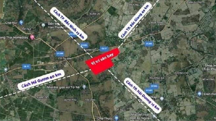 Thống nhất phương án tuyến đường 35,5km kết nối từ sân bay Gia Bình về Hà Nội