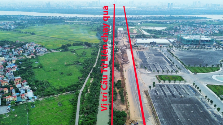 Nhộn nhịp thi công cầu Tứ Liên, Hà Nội