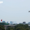 Tiêm kích Su-30MK2, trực thăng bay khảo sát, chuẩn bị biểu diễn dịp đại lễ 2/9