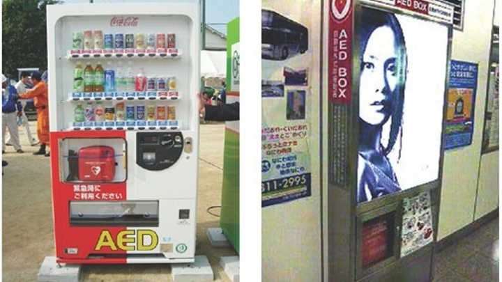 Các quốc gia nào lắp máy khử rung tim ở nơi công cộng?