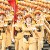 Gương mặt rạng ngời, bước chân thẳng tắp của nữ chiến sĩ ở Quảng trường Ba Đình