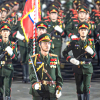 Quân đội Nga, Lào, Campuchia sải bước trong hợp luyện diễu binh ở Quảng trường Ba Đình