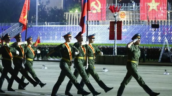 Câu chuyện về đội hình quân nhân LB Nga dự lễ diễu binh (A80) tại Hà Nội