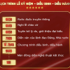 Chi tiết lịch trình Lễ kỷ niệm, Lễ diễu binh diễu hành mừng Quốc khánh 2/9
