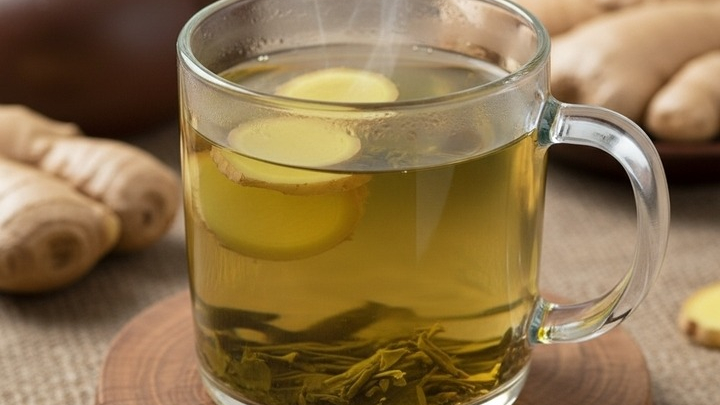 Điều gì xảy ra khi uống trà xanh thêm vài lát gừng?