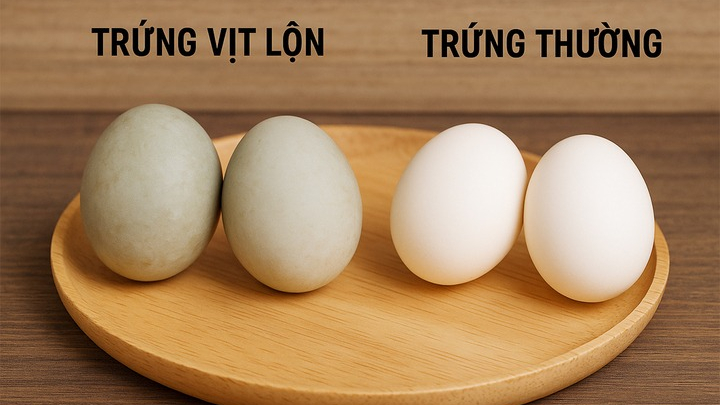 Cách phân biệt trứng vịt lộn và trứng thường