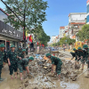Nghĩa tình quân - dân giữa mùa lũ ở Thái Nguyên