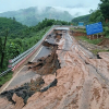 Đèo Khánh Lê xuất hiện thêm 7 điểm sạt lở nguy hiểm, mặt đường nứt toác