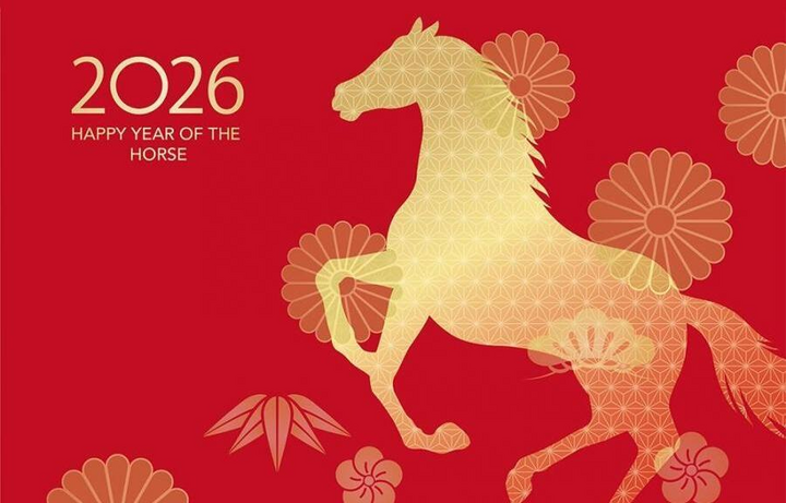 +10 Năm 2026 là năm Bính Ngọ, cầm tinh con Ngựa theo 12 con giáp. (Ảnh: Pinterest)