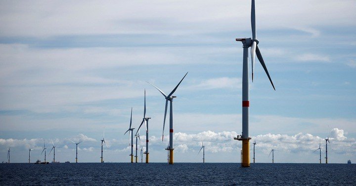 Trang trại điện gió ngoài khơi bán đảo Guerande ở miền tây nước Pháp. (Ảnh: Reuters)