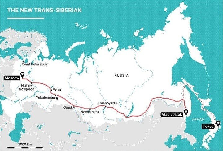 Tuyến đường sắt xuyên Siberia của Nga. Ảnh Webuild