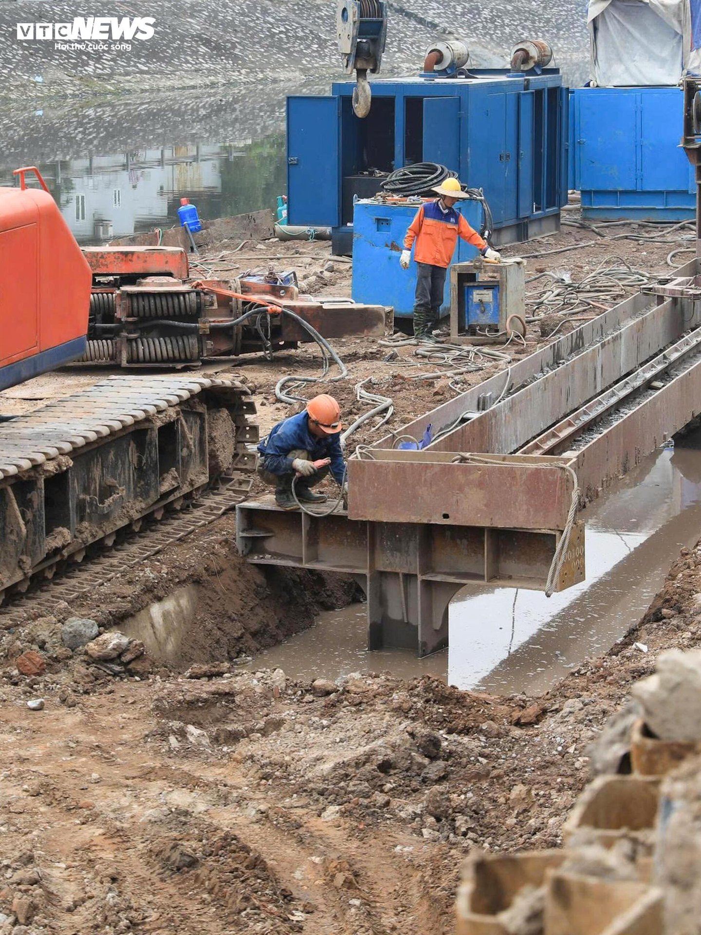 Toàn cảnh công trình cải tạo hạ lưu sông Kim Ngưu gần 700 tỷ đồng sắp cán đích - 7