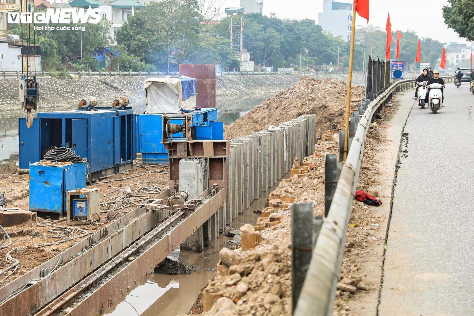 Toàn cảnh công trình cải tạo hạ lưu sông Kim Ngưu gần 700 tỷ đồng sắp cán đích - 10