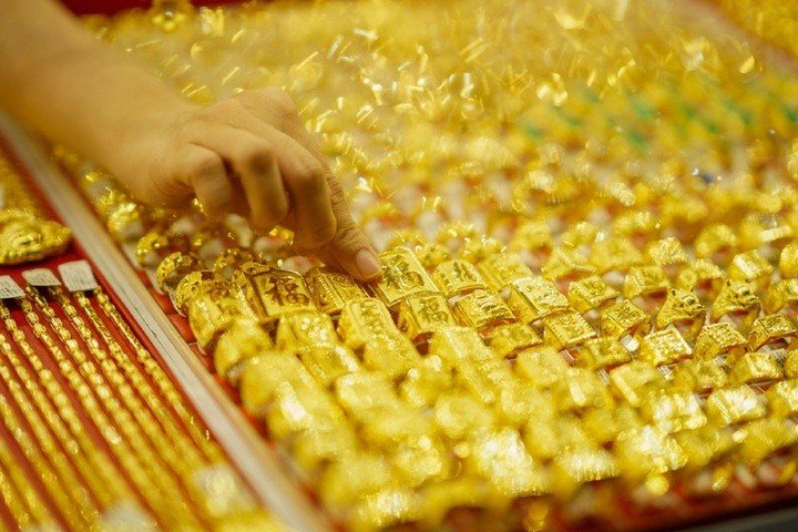Giá vàng trong nước hôm nay tiếp tục giảm. (Ảnh minh họa).
