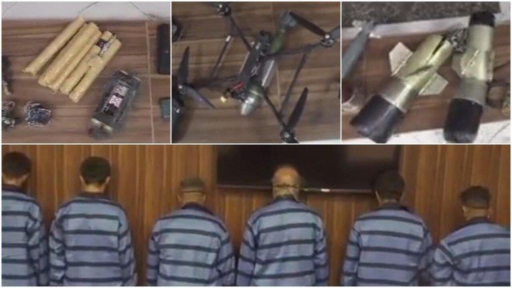 Những người bị bắt giữ vì bị tình nghi là gián điệp Israel lên kế hoạch tấn công ở Iran. Ảnh France 24