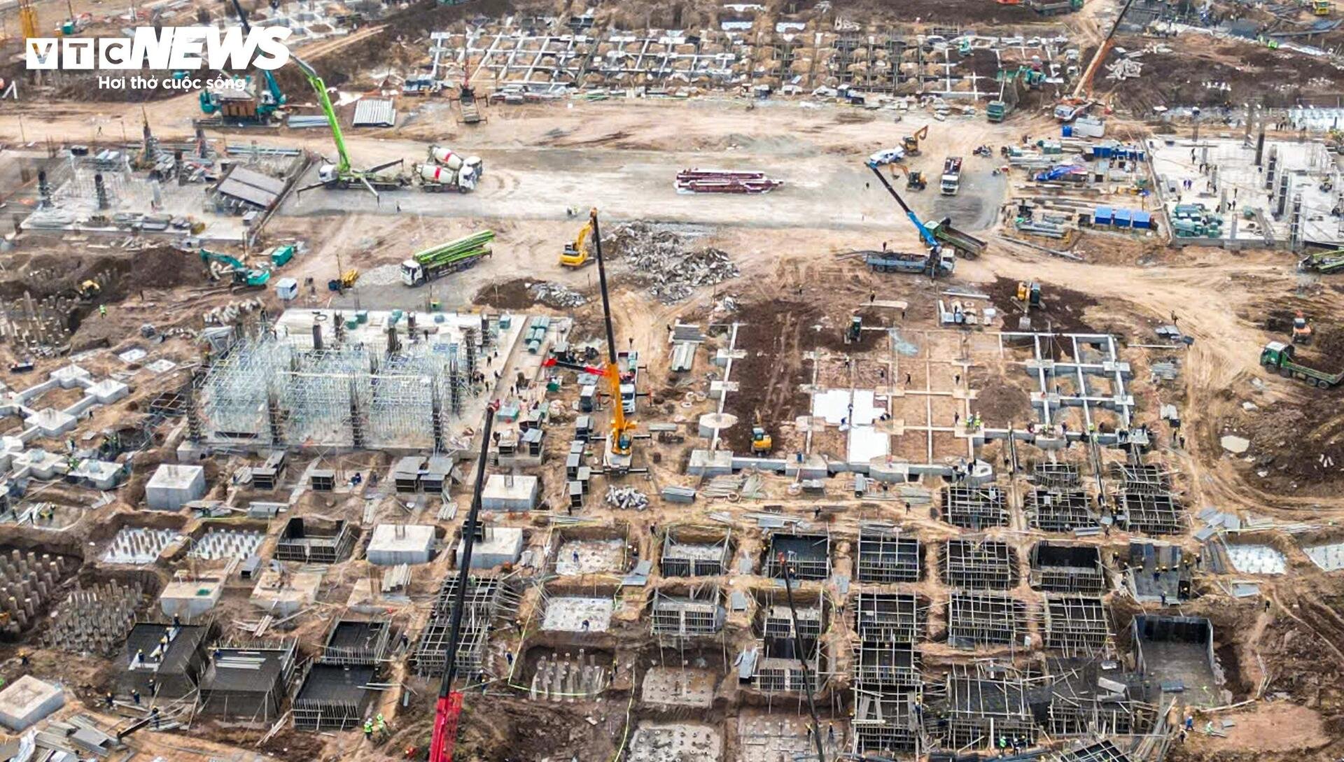 Toàn cảnh công trường sân vận động 60.000 chỗ tại Hưng Yên - 12