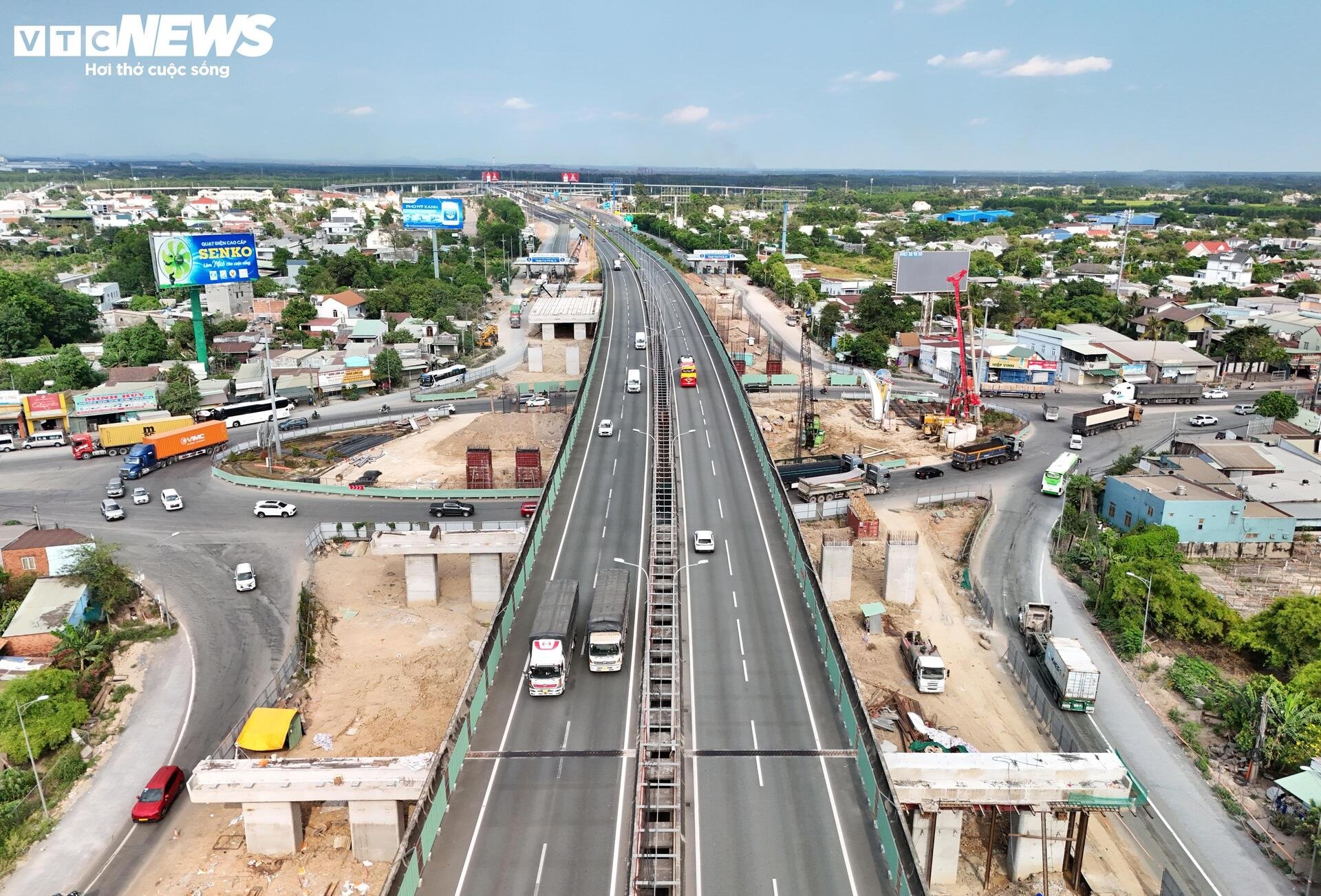Cận cảnh cao tốc TP.HCM - Long Thành sau hơn nửa năm thi công mở rộng - 7