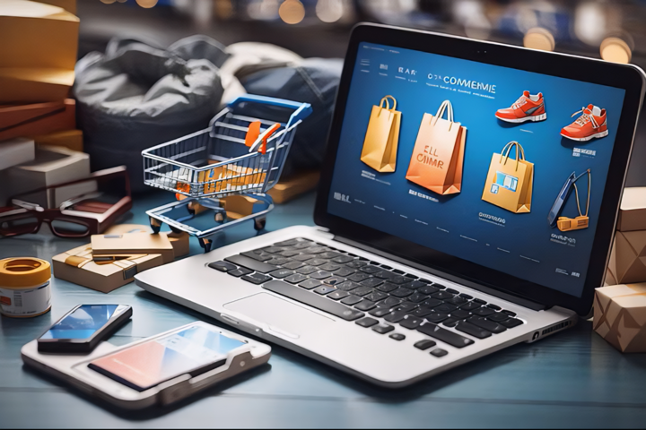 Hình minh họa thương mại điện tử toàn cầu. (Nguồn: AI)