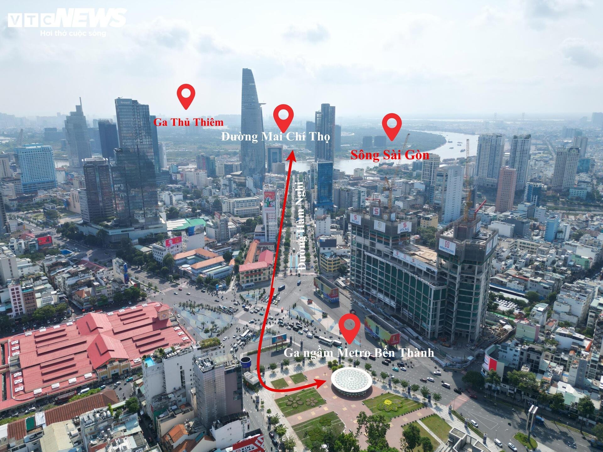 Cận cảnh vị trí sẽ xây dựng 2 tuyến Metro ngầm xuyên sông Sài Gòn - 2