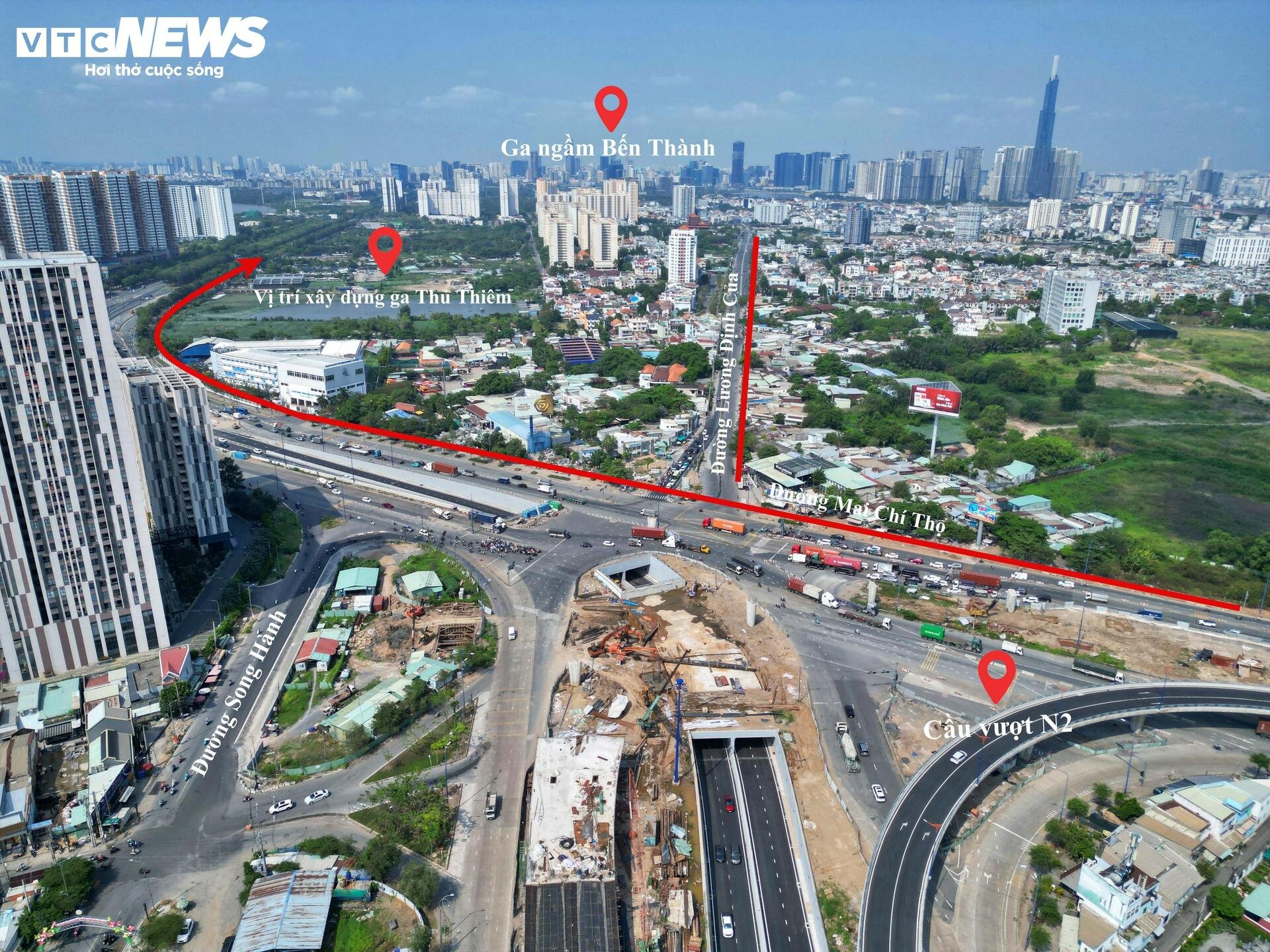 Cận cảnh vị trí sẽ xây dựng 2 tuyến Metro ngầm xuyên sông Sài Gòn - 7