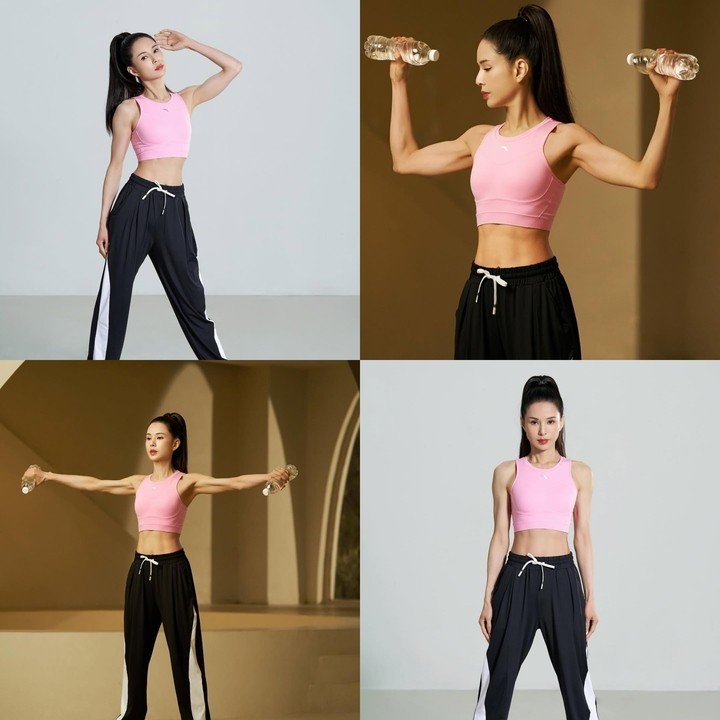 Lý Nhược Đồng có thân hình săn chắc