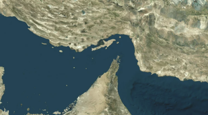 Eo biển Hormuz, nơi chiếc A-10 bị bắn rơi. (Nguồn: AP)