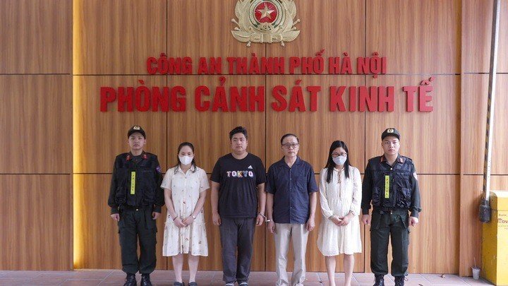 Bốn bị can bị khởi tố. (Ảnh: Công an cung cấp)