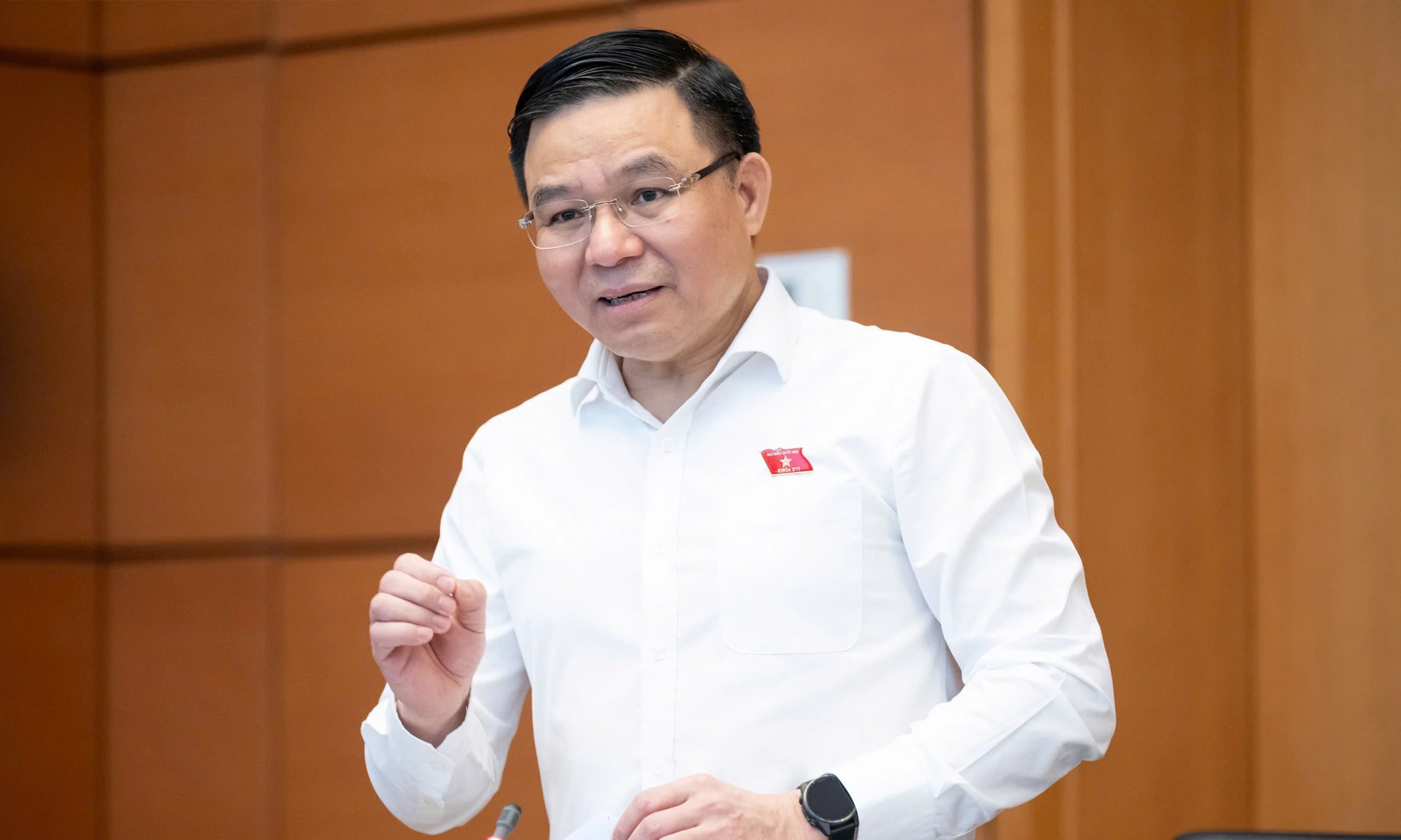 Bộ trưởng Bộ Công Thương Lê Mạnh Hùng. (Ảnh: Phạm Thắng)