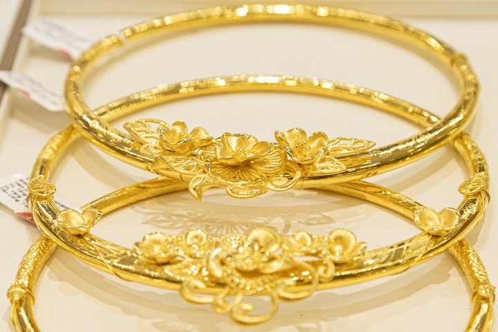 Giá vàng tăng mạnh trở lại. (Ảnh: Minh Đức).