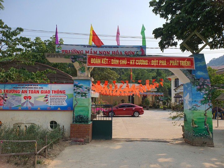 Trường mầm non Hoá Sơn (xã Kim Điền, tỉnh Quảng Trị).